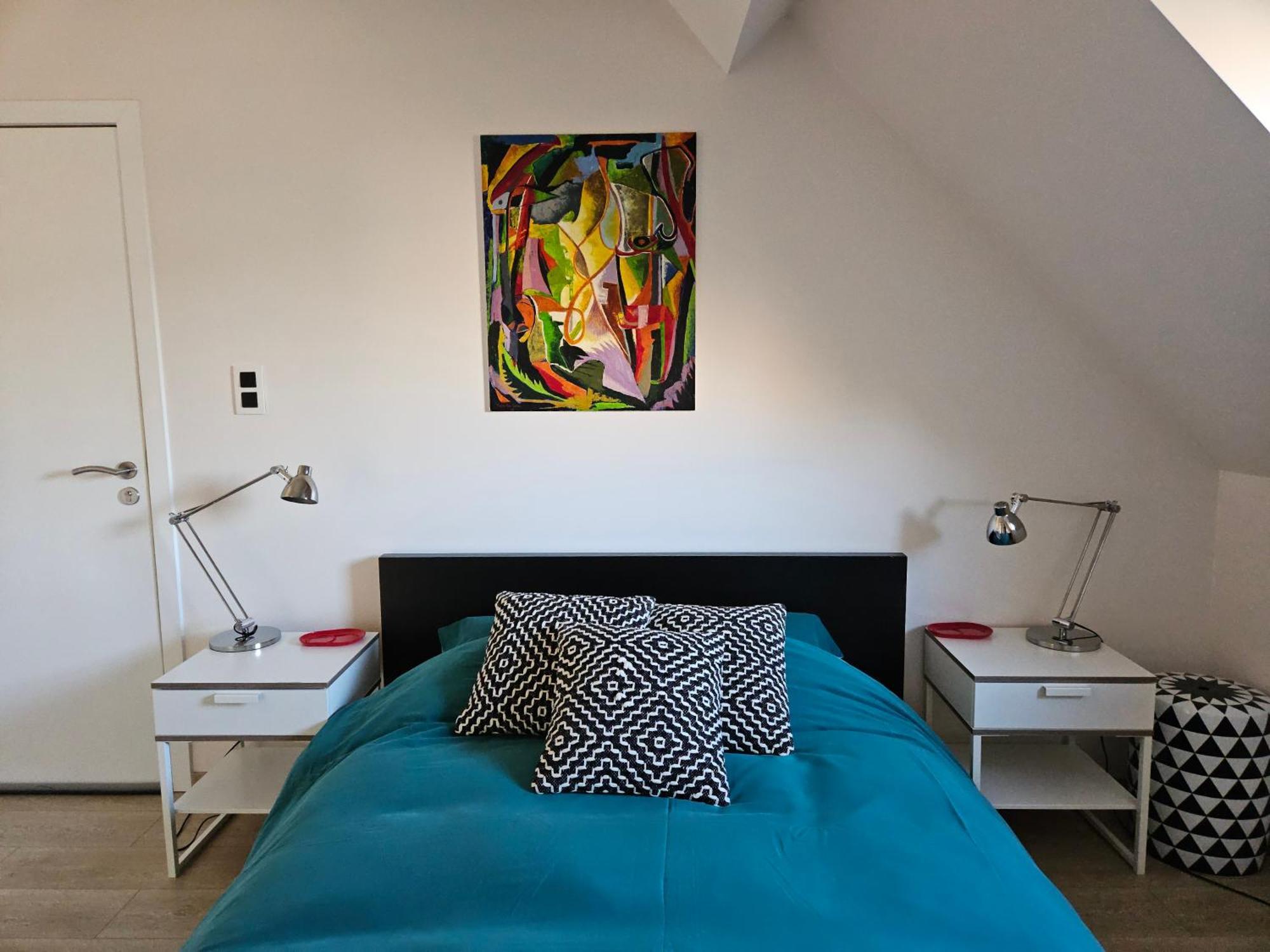 Modern Duplex With Garden Leilighet Brussel Eksteriør bilde